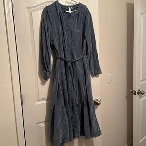 Corduroy Anthropologie Pilcro dress sz 1x